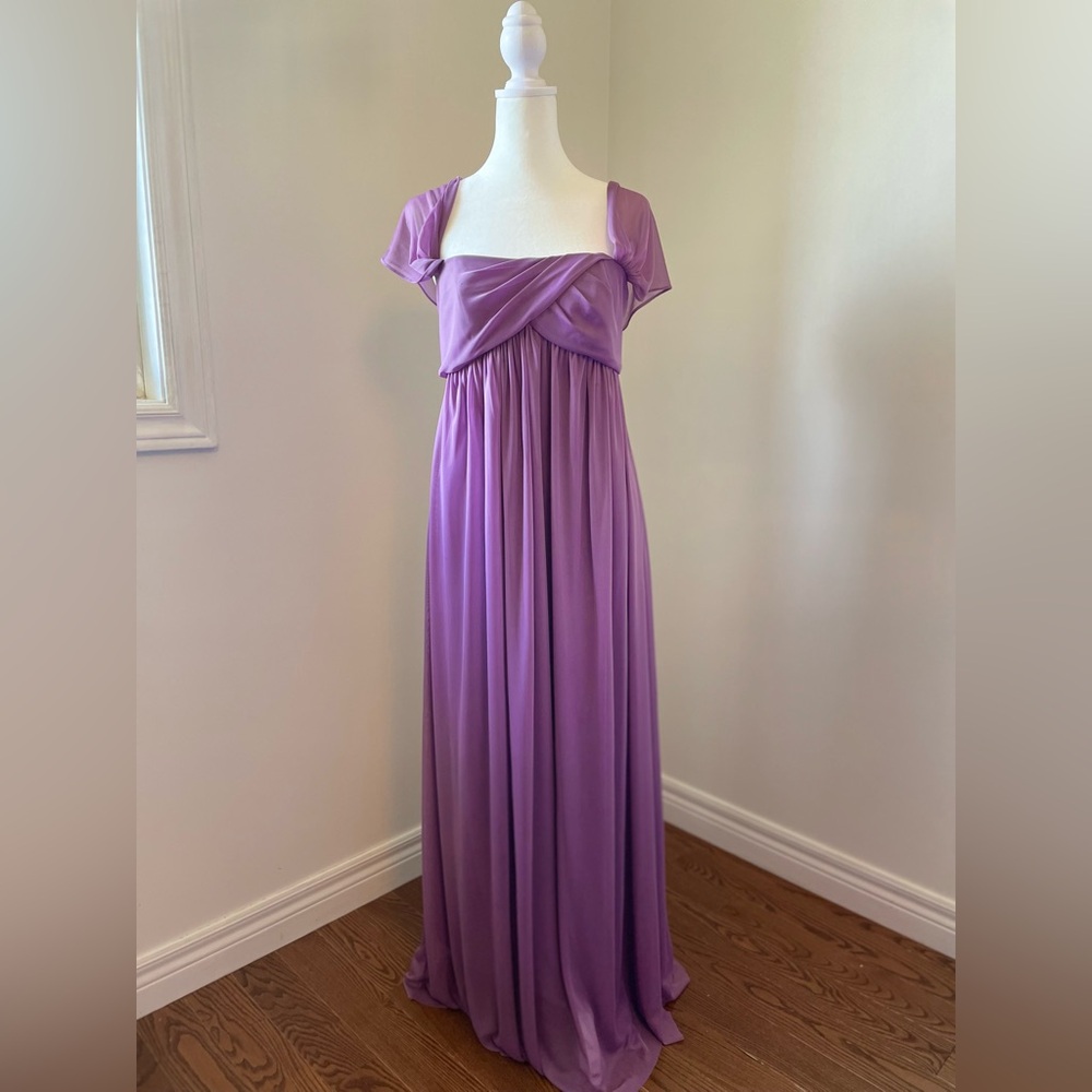 David's Bridal Empire Waist Maternity Dress